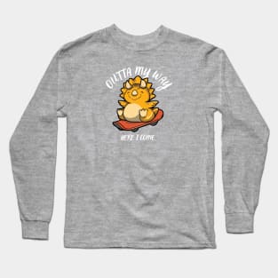 Triceratops Skateboarding Long Sleeve T-Shirt